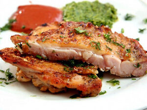 Pulpă de pui dezosată grill  175gr.