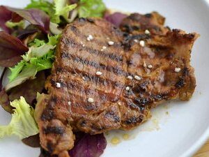 Ceafă de porc marinata grill  150gr.