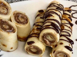 Clătite cu  nutella