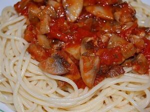 Spaghetti con funghi 400gr. DE POST